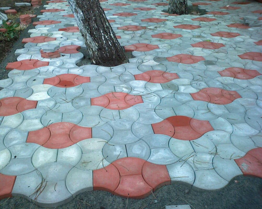 Тротуарная плитка чешуя